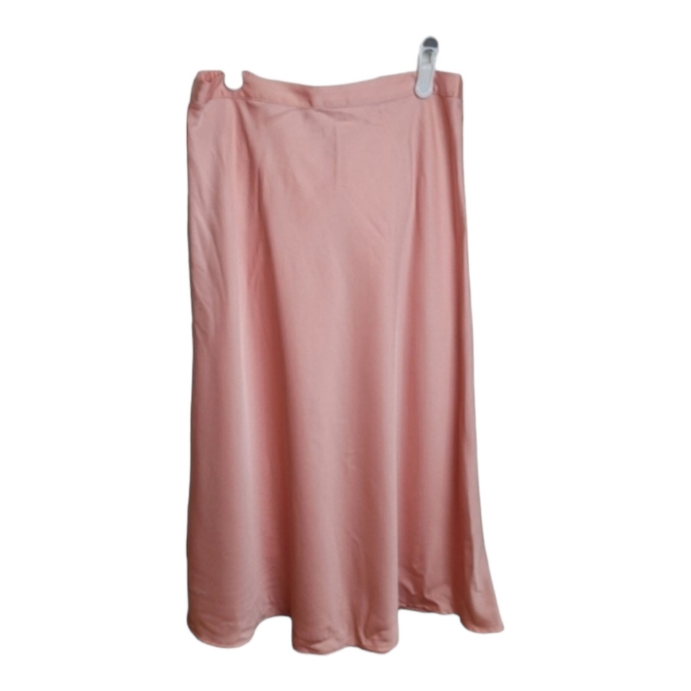J. Crew Women's 90's Vintage satin slip skirt midi coral pink xs - Picture 3 of 15